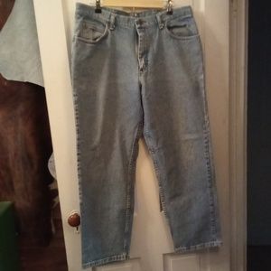 Men's Vintage Riders Jeans Denim Blue Relaxed Fit Size 36x30 90s Y2K